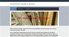 Desktop Screenshot of mcdonnellframeanddesign.com
